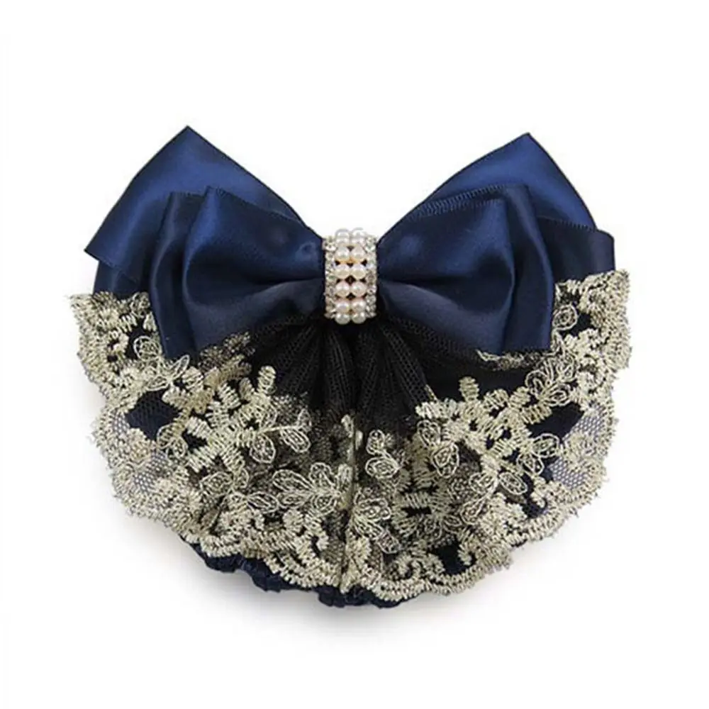 

Модные женские аксессуары для волос: профессиональные заколки, кружевные банты, сетки для волос, зажимы для причесок в стиле стюардесс