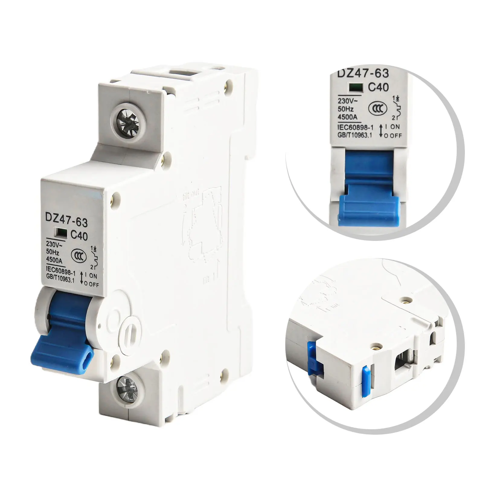 Affordably Priced 1P 40A DZ47 63 Miniature Circuit Breaker for Your Residential and Commercial Electrical Needs