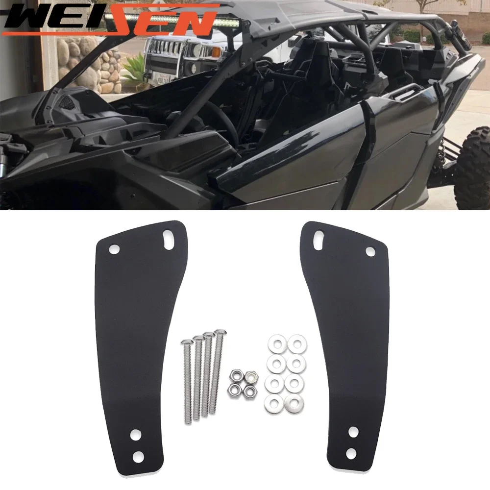 

UTV 50" LED Light Bar Upper Roof Windshield Mounting Brackets for Can Am Maverick X3 and X3 Max X RS/ DS / MR/ Turbo/ R Parts