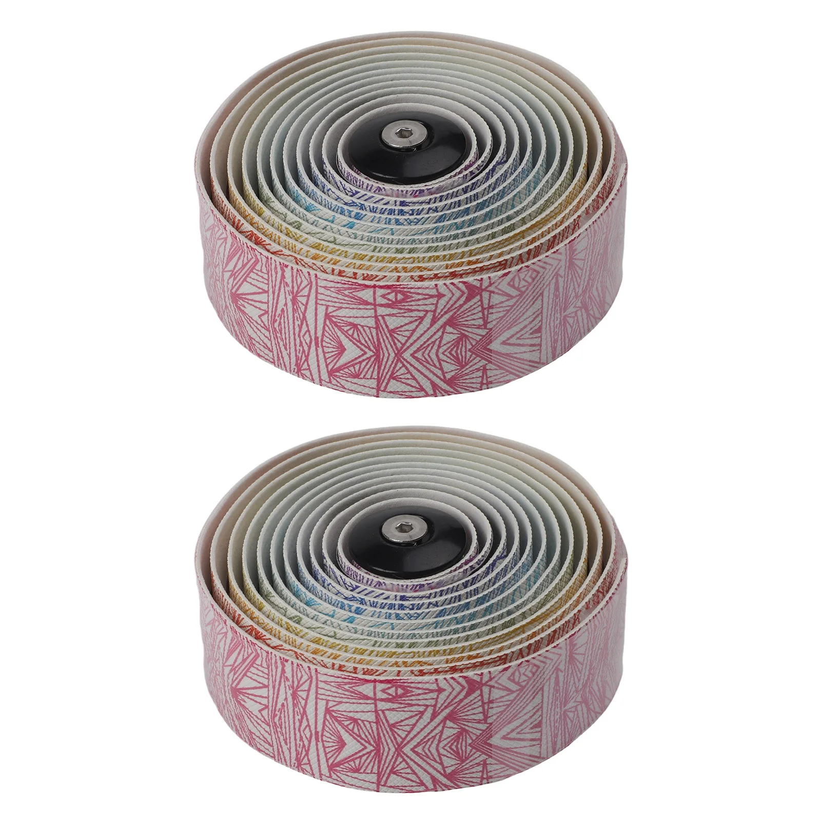 

Colorful Handlebar Grips Anti-slip Grips For Cycling Comfortable Hand Feel Elastic PU Material Gradient Handle Strap