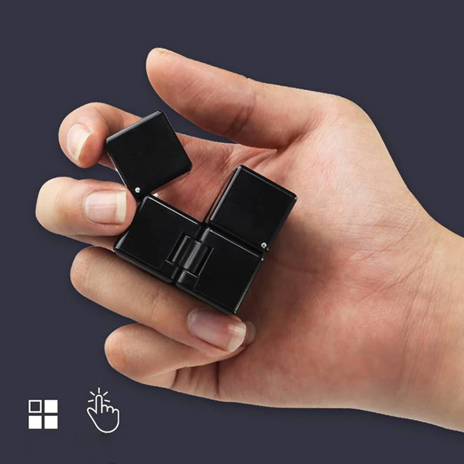 Nowa magiczna kostka nieskończoności dla dorosłych antystresowa zabawka relaksacyjna kreatywność składane kostki edukacyjne dla dzieci Mini Puzzle z zabawką w pudełku