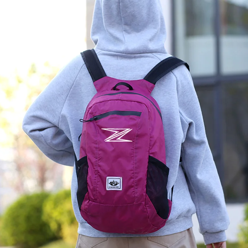 For Kawasaki Z650 Z750 Z800 Z900 Z1000 Z250 Z400 20L Waterproof Holdall Small Foldable Backpack Storage Bag Motorcycle