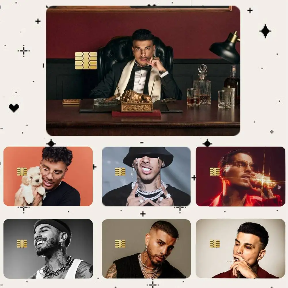 

R-Rauw Alejandro HD Waterproof Card Skins Protective Stickers for Credit Bank Game Cards