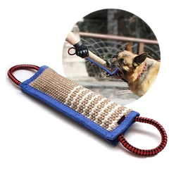 Training dogs to use coarse jute chew sticks to pick up molars, dog chew sticks, German shepherd dog chew pillows