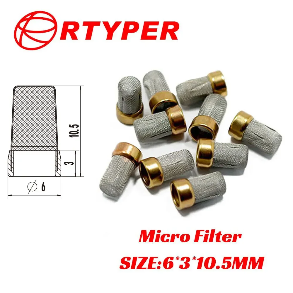 200 PCS Fuel Injector Repair Kit Metal Micro Filter 11009 For Toyota Pickup 4 Runner Sienna Avalon Solara 3.0L 6*3*10.5mm
