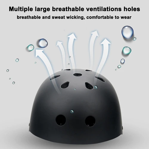 Imagen 2 del producto Casco de seguridad ajustable para niños y adultos, protector de cabeza ajustable para patinaje sobre ruedas y bicicleta de equilibrio