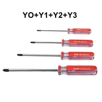 4pcs Y-type Precision Screwdriver Set Non-slip Magnetic Three-wing Screwdriver Disassembly Repair Tools 130-212mm Y0 Y1 Y2 Y3