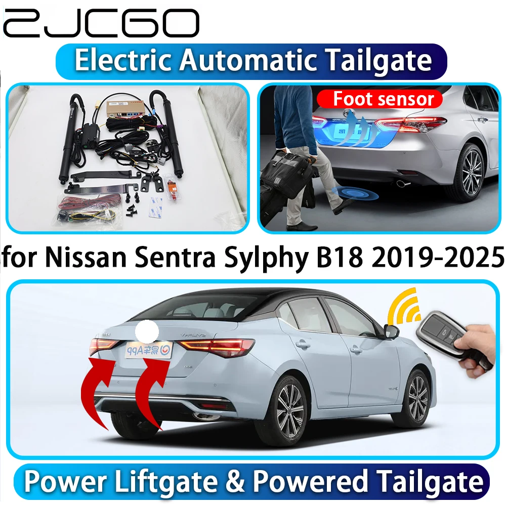 

ZJCGO for Nissan Sentra Sylphy B18 2019-2025 OEM Automatic Power Liftgate Powered Tailgate Intelligent System Car Trunk Lift Kit