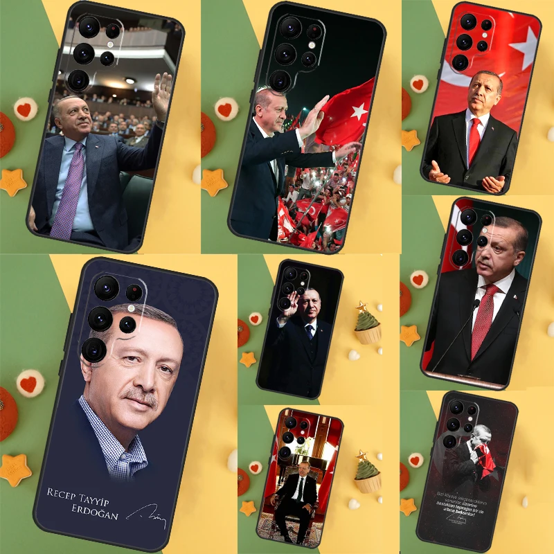 President Turkey Recep Tayyip Erdogan Funda For Samsung Galaxy S24 Ultra S23 S22 Plus S21 S20 FE S8 S9 S10 Note 10 20 Ultra Case