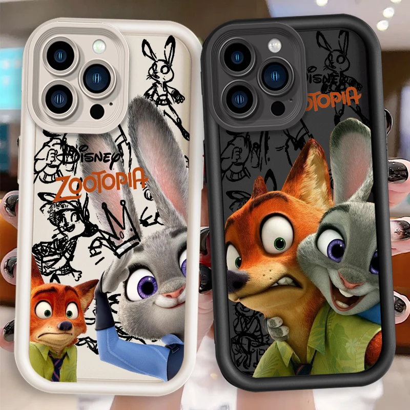 Crazy Zootopia Anime Cute Eye Ladder For Apple iPhone 16 15 14 13 12 11 Pro Max Plus Phone Case Cover Phone Case