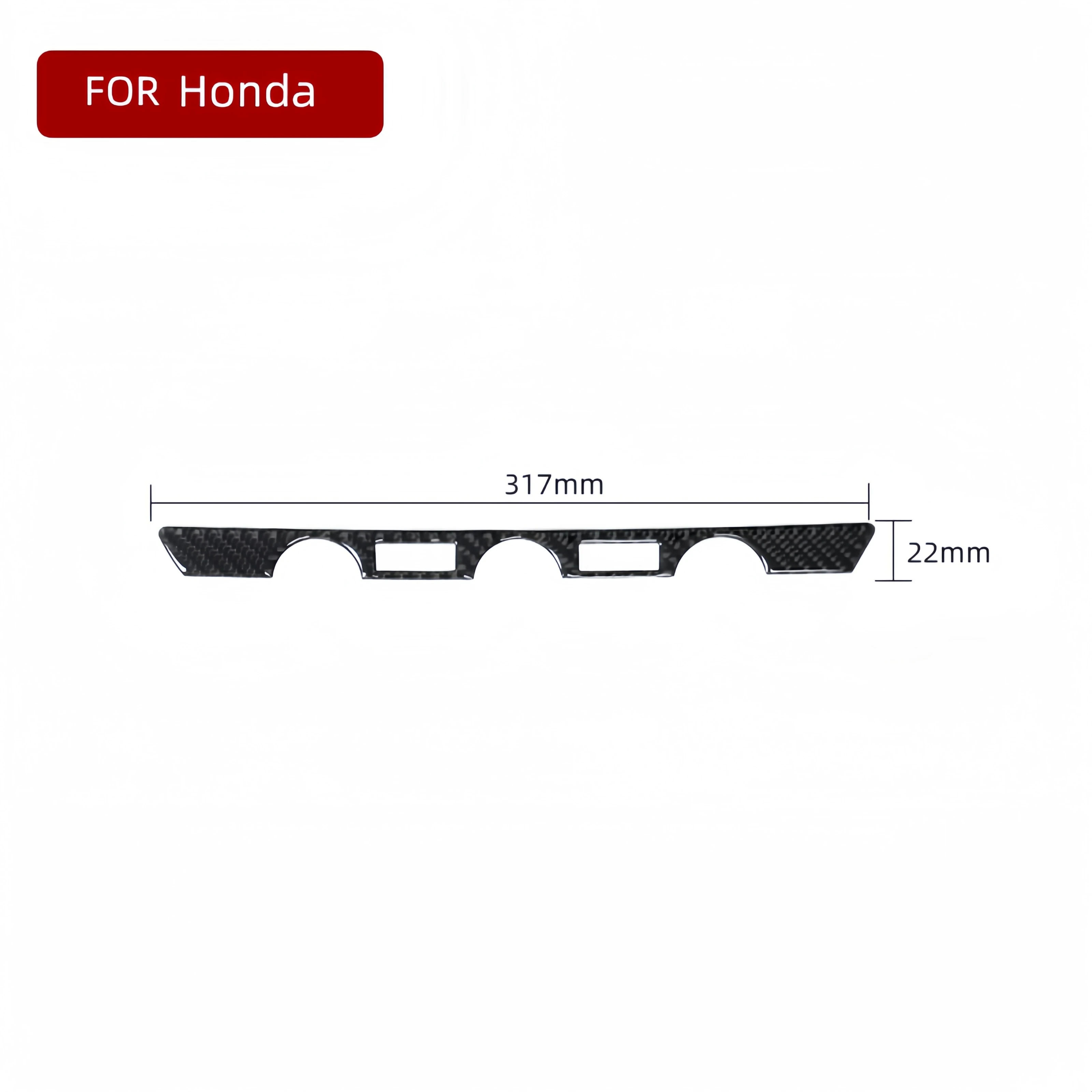 For Honda Civic 11th 2022 2023 Carbon Fiber Interior Car Air Conditioning Switch Decals Trim Sticker Accesorios Para Auto