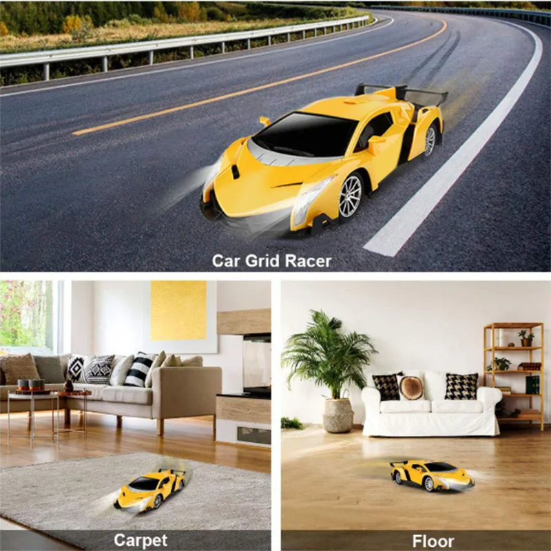 Remote Control Car, RC Cars Gifts For Kids 1:20 Electric Sport Racing Hobby Toy Car Yellow Model Vehicle For Boys Girls Adults W