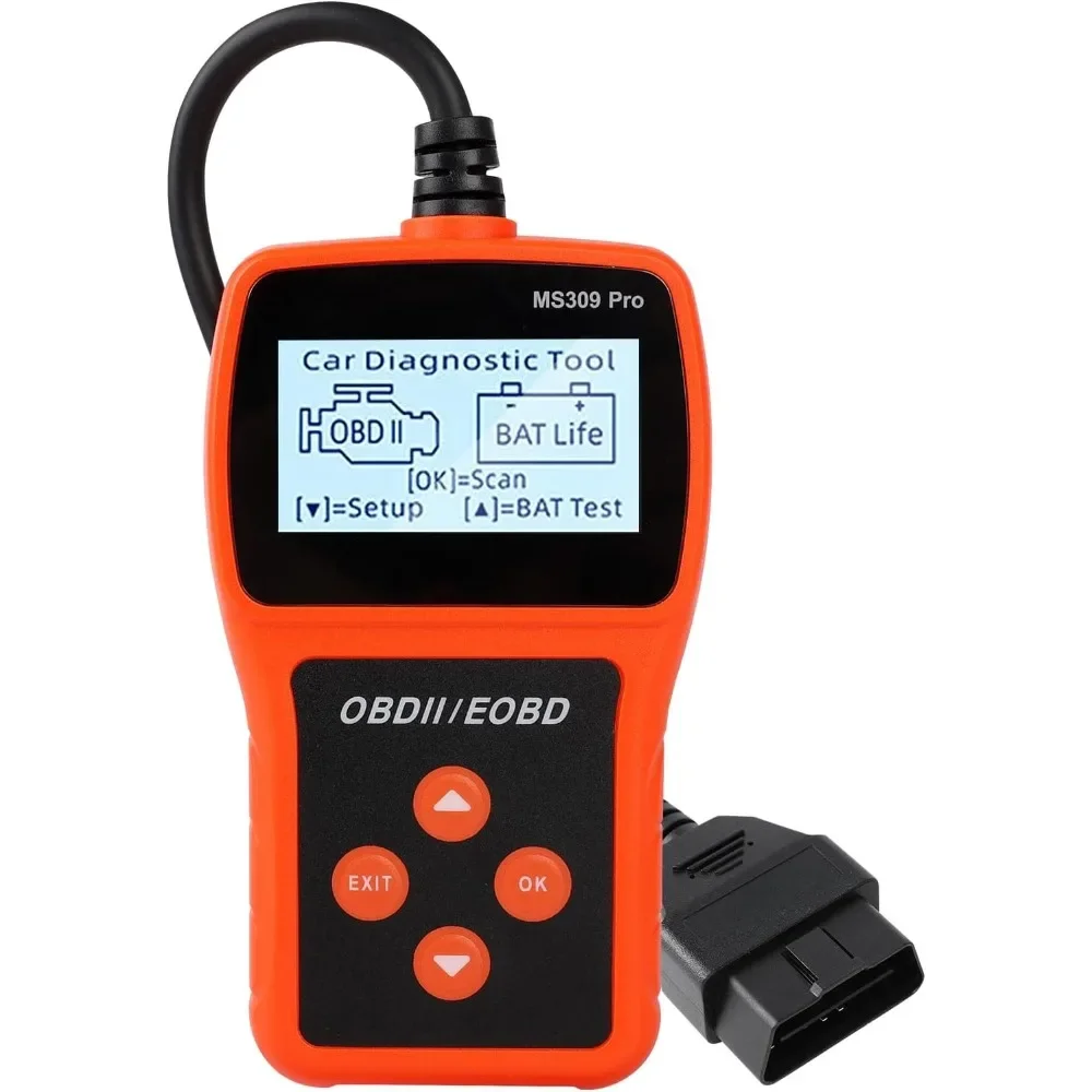 Automotive OBD2 Scanning Tool, Engine Light Fault Code Reader, 6 Languages, Battery Detection Voltage Detection and Monitoring