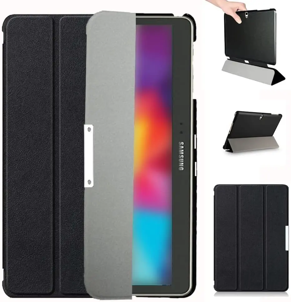 Capa para tablet Samsung Galaxy Tab S 10,5 polegadas SM-T800 2014, modelos SM-T800, SM-T805, SM-T807, capa com suporte flip exclusiva