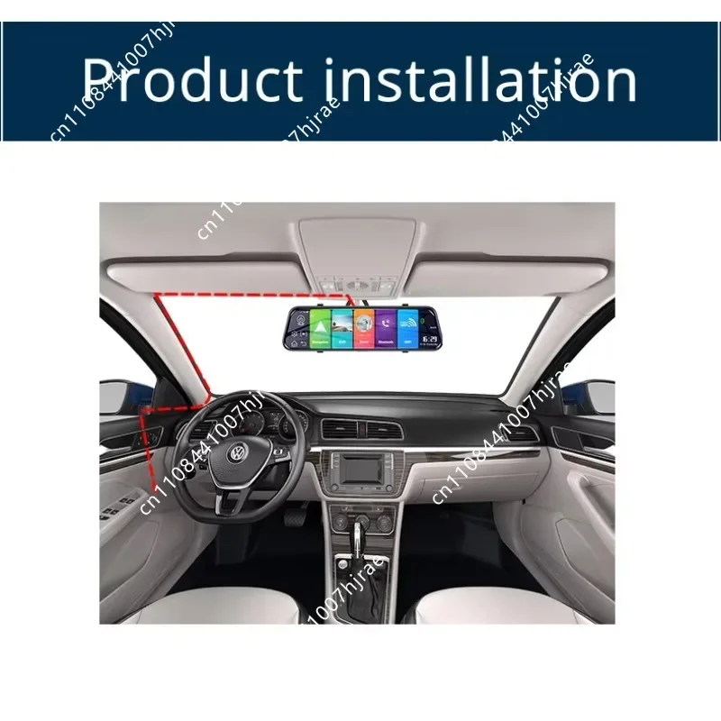 Mini Dual‑Lens 1080P 4G WiFi Car DVR Rotatable USB Vehicle Camera Wide View Angle GPS G‑Sensor Fuel Cut‑off Function Dash Cam view 2