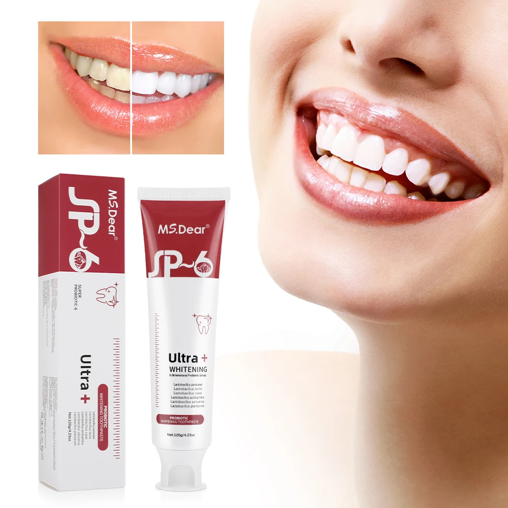 

Whitening Toothpaste Long-Lasting Breath Freshening Remove Surface Stains Oral Care Tooth Cleaning for Sensitive Teeth & Smokers