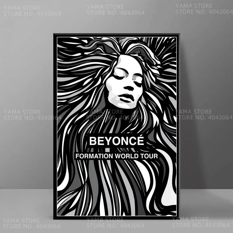 J125 Beyonce Music Singer Star Pop Lemonade Wall Art Canvas Painting Home Decoration