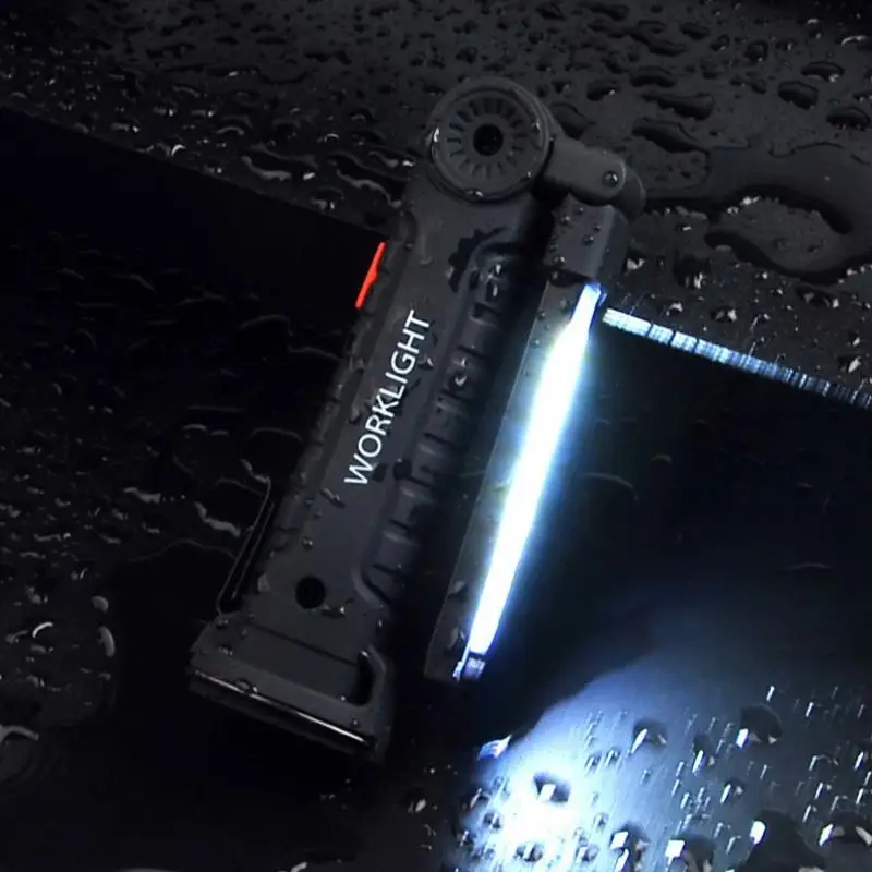 

Складной светодиодный рабочий фонарь, перезаряжаемый, с COB-подсветкой, многофункциональный, с магнитом, для палатки, уличный фонарик, для ремонта автомобилей