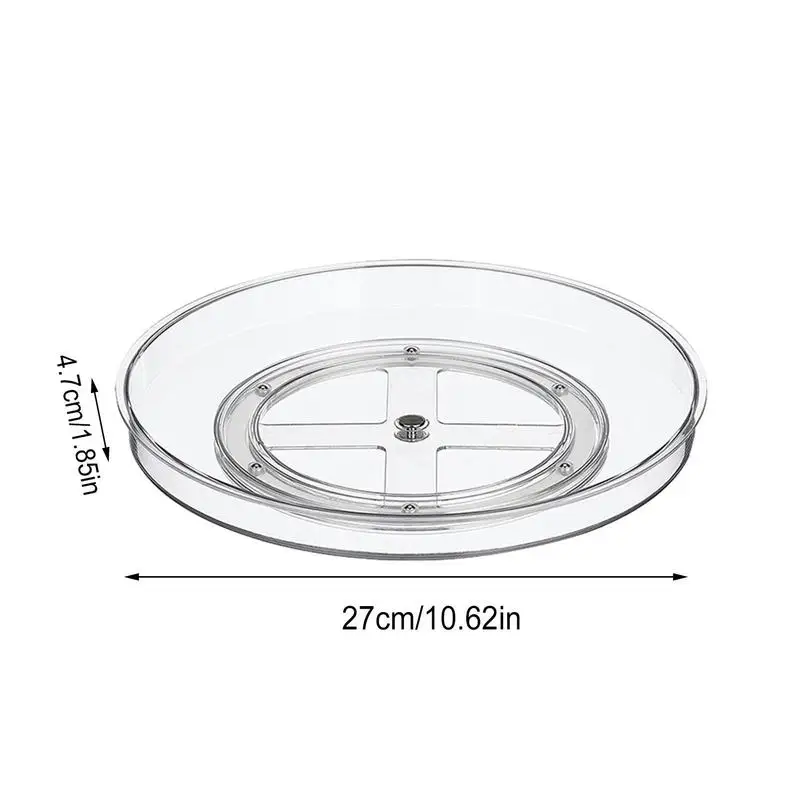 Rotating Fridge Organizer Holder Acrylic Cabinet Spice Rack Rotating Spice Rack Spinning Organizer Rotating Turntable Organizer