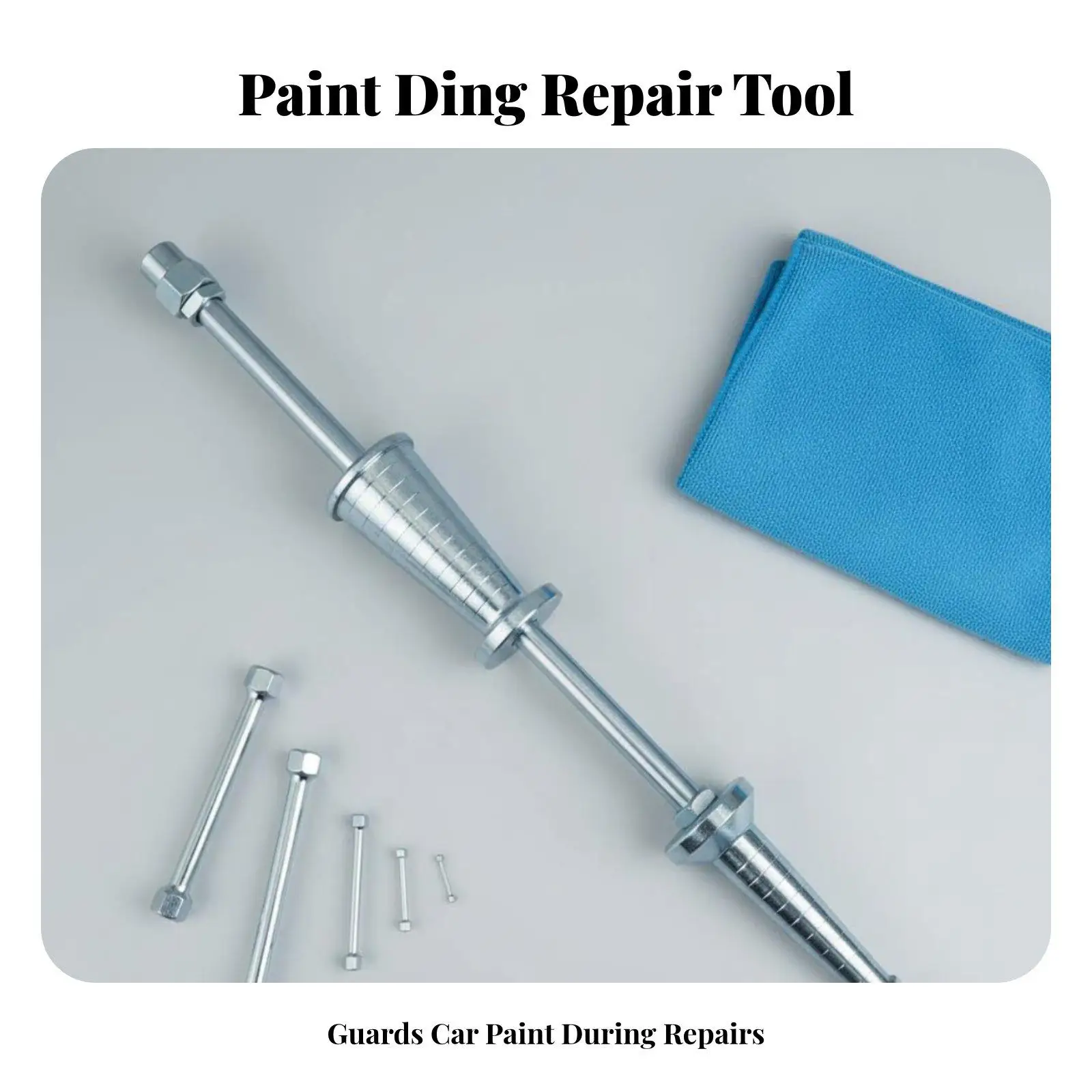 Dent puller slider, heavy weight, ergonomic design, paint-free
