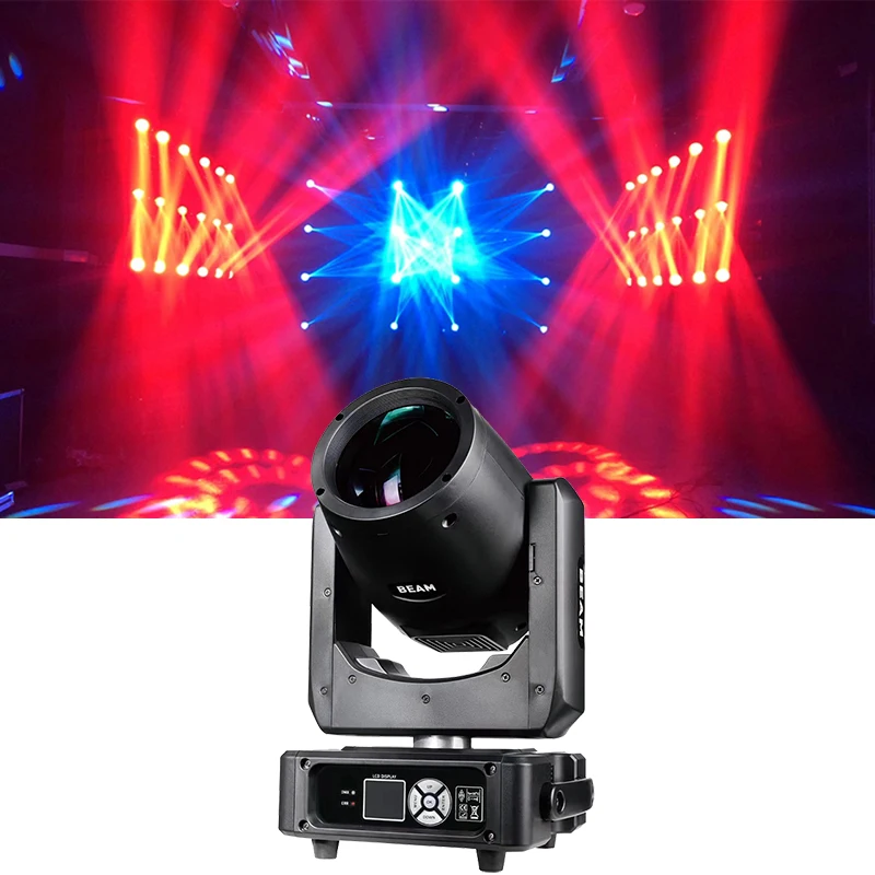 Small Size For Shipping Powerful Function Mini 230 Beam Moving Head Spot Projector Light Super Bright Beam For Stage Light Disco