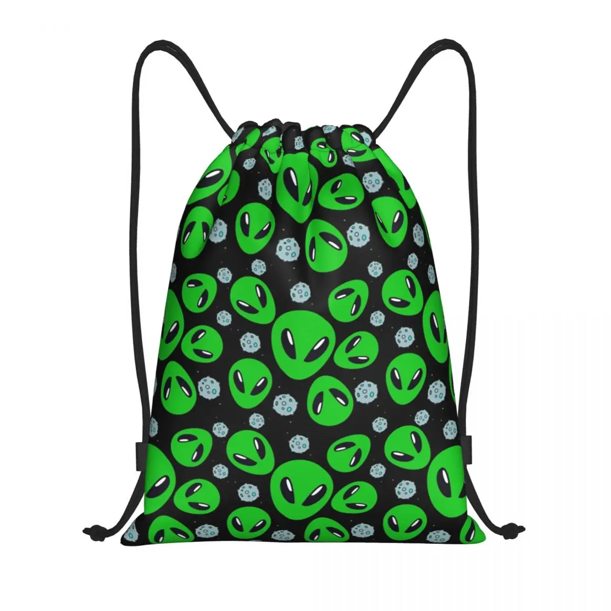 

Custom Outer Space Galaxy Alien Drawstring Backpack Bags Women Men Lightweight Gym Sports Sackpack Sacks for Shopping