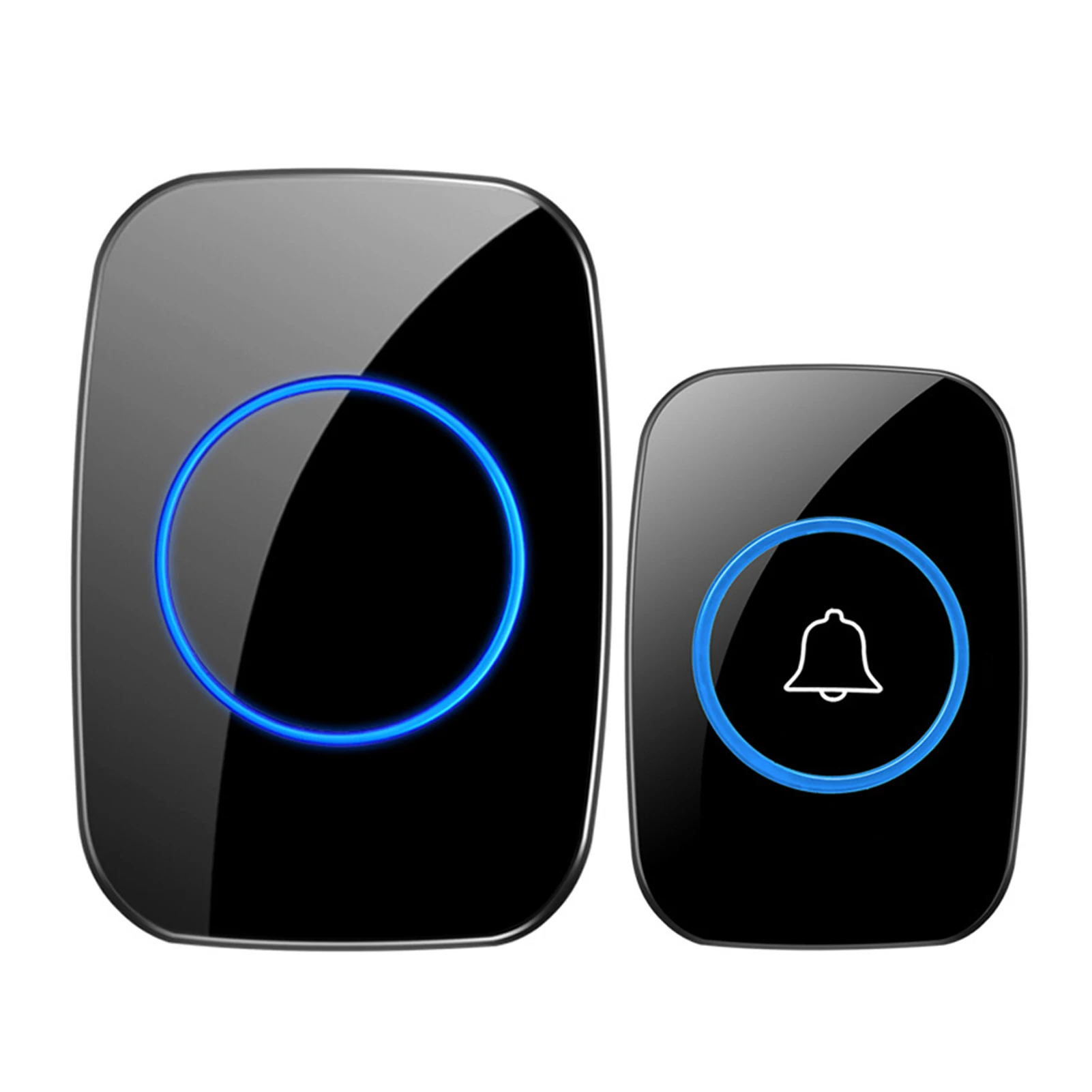 Wireless Doorbell For Home LED Flash 300m Remote Waterproof Push Button Transmitter Adjustable Volume Office Buildings 60 Music