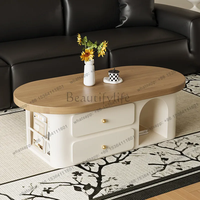 YJ Luxury Storage Side Table Modern Living Room Designer Drawers Moving Writing Coffee Table Dinner Couchtisch Trendy Furniture