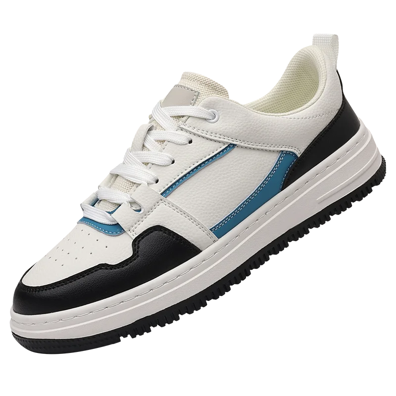 

VIPOL Мужская кожаная повседневная обувь, модная спортивная обувь на шнуровке, дышащие прогулочные туфли, кожаные туфли