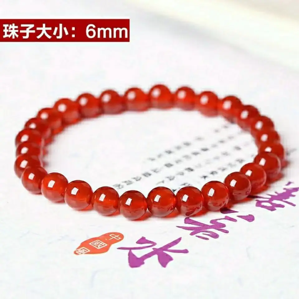 official-website tiki tiki Bohemia Natural Carnelian Red Agate Statement Bracelet Man Women Chalcedony Couples Gift