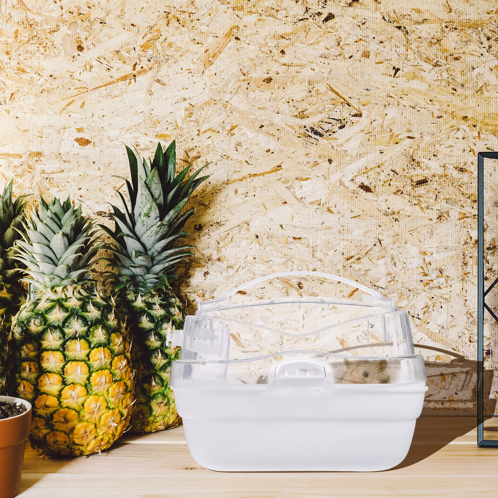 

Дышащая переноска для хомяков с прозрачным дизайном, легкий дорожный контейнер, уличная клетка-переноска для хомяков