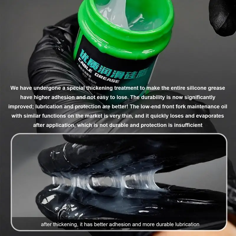 Stanchion-aceite de suspensión lubricante para motocicleta, horquilla de aceite para conducción suave, lubricación para bicicleta de montaña y choque