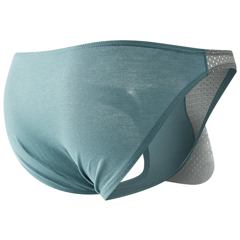 Men's briefs sexy mesh panties low waist pants head big JJ pocket couple flirting panties