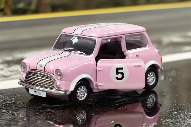 

Tiny 1:50 Mini Cooper Mk 1 Pink Die-Cast Car Models