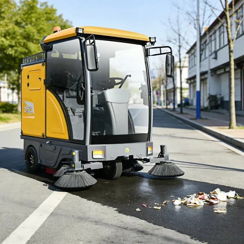 Customized New X2 Ride-On Electric Street Sweeper Truck 1900mm Cleaning Width 3-4 Hours Working Time High Efficiency Energy-Savi