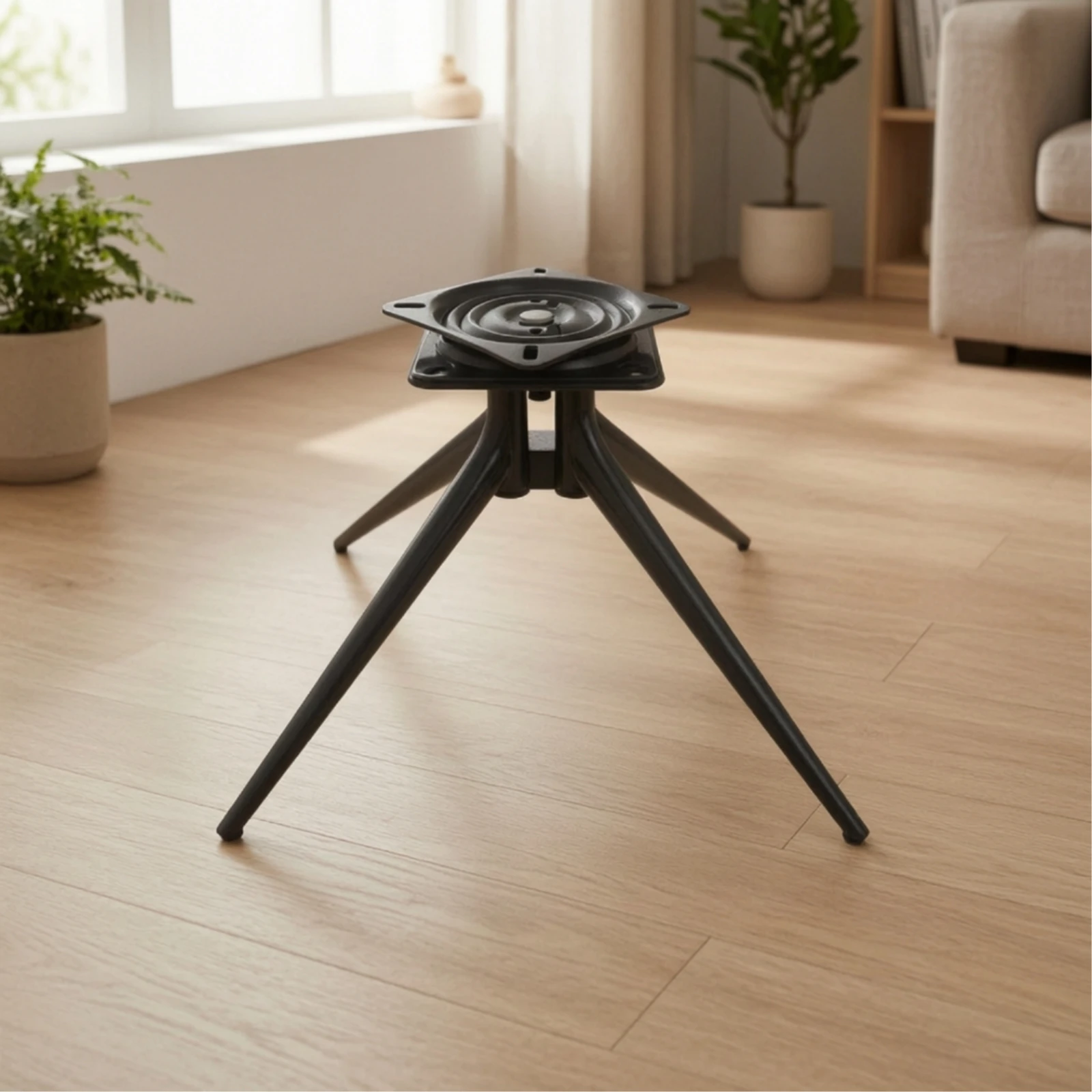 Swivel Chair Base Sturdy Chair Base with Legs Hardware Industrial Low-Height for DIYers, Furniture Restoration