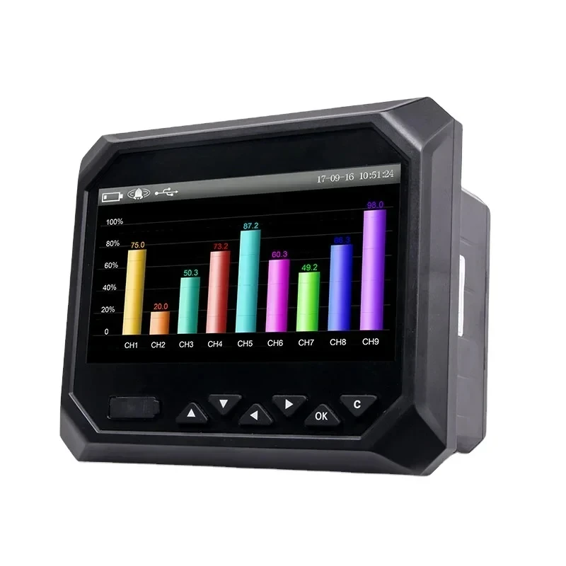 data logger rs485 the pressure temperature universal channel color display digital paperless recorders supplier