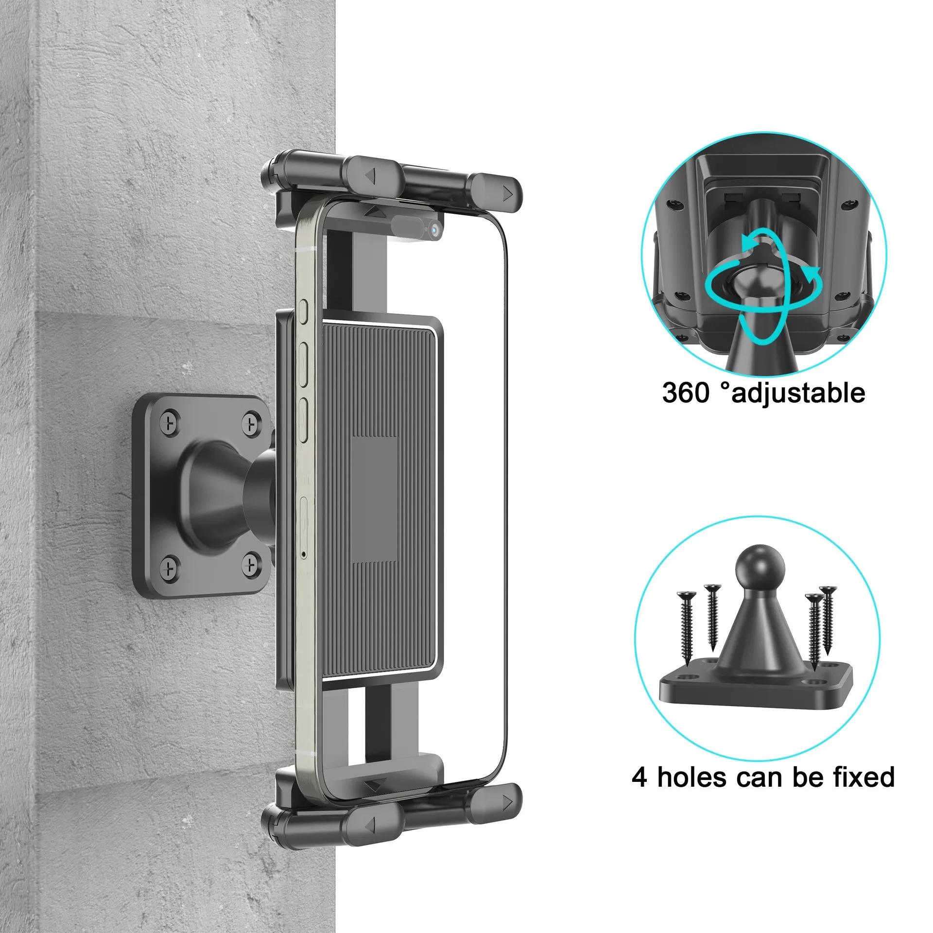 Tablet Stand  Wall Mount Tablet Holder For Ipad Mini Samsung Galaxy Tab Bracket For Kitchen Bathroom Bed GYM 4.7-15 inch