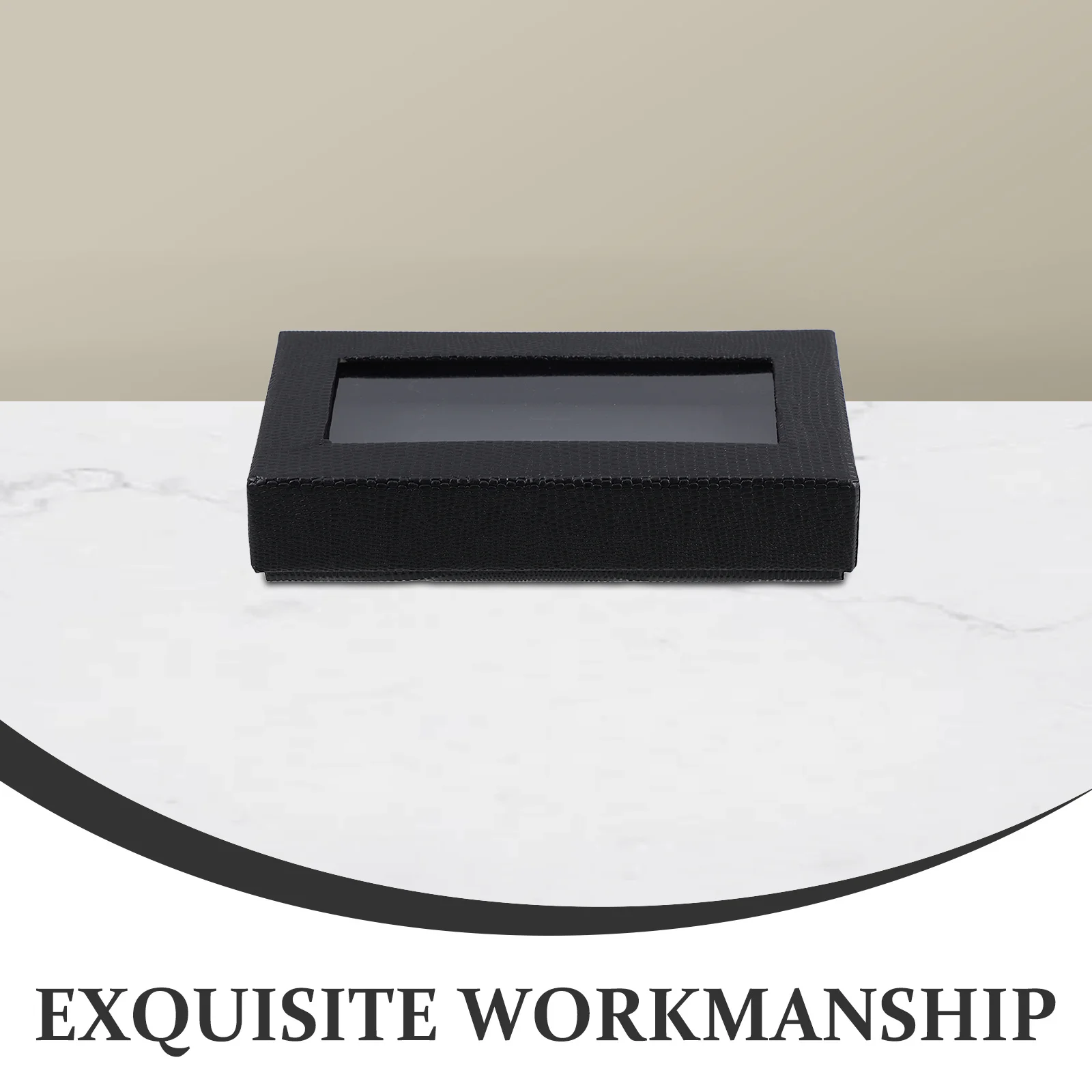 4 قطعة الرجال ربطة القوس فيونكة علبة التعبئة والتغليف أنيق الأفعى طباعة واضح نافذة تخزين لحفلات الزفاف الأحداث دائم الأسود هدية صندوق حفلة لصالح