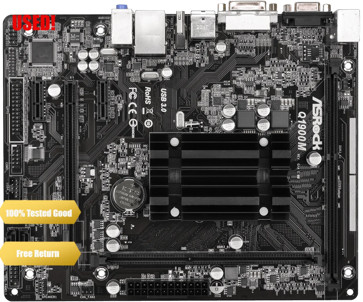 ASRock Q1900M integrated J1900 quad-core CPU low power DDR3 (Randomly send brand appearance)