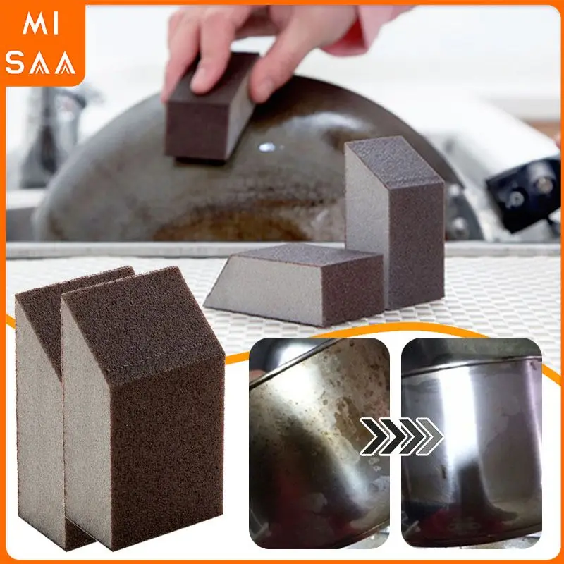 Alumina Emery Cleaning Brush Sponge Brushes Remove Stains Rusts Bowl Washing Sponge Kitchen Cleaning Brush Pot Pan Cleaning Tool