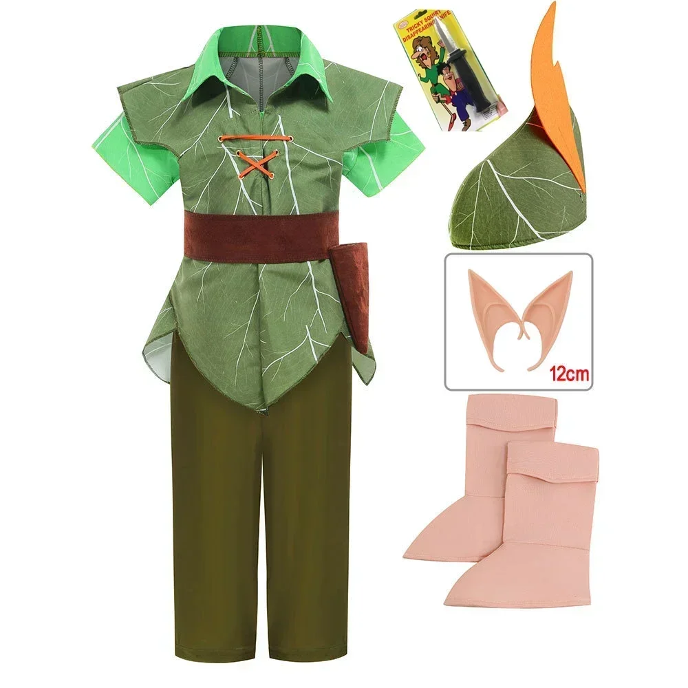 Kids Prince Charming Costume for Children Halloween Cosplay The King Costumes Pan Peter Boys Birthday Party Cosplay Clothing Set