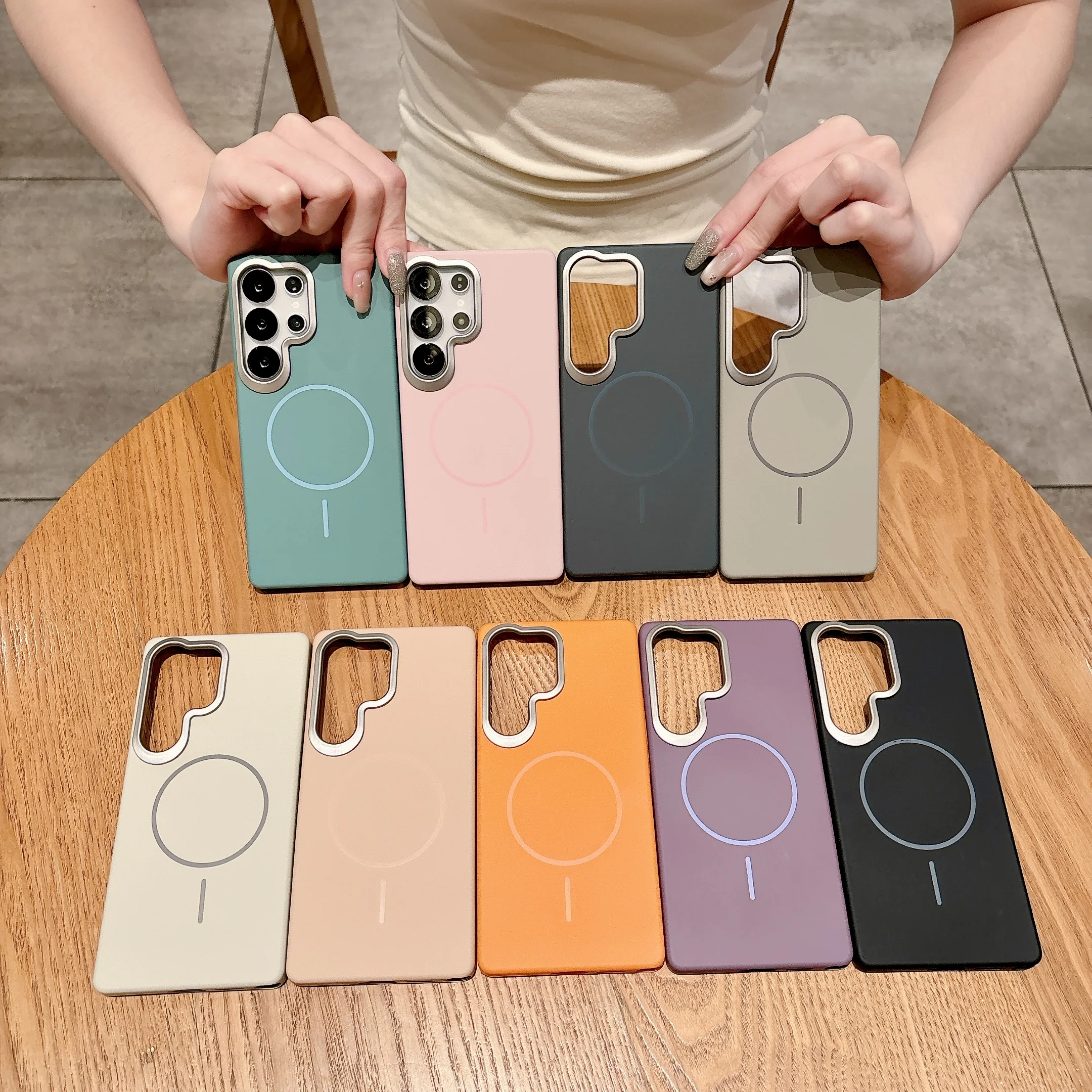 Skin Touch Ultra Thin Slim Hard PC Matte Case for Samsung Galaxy S26 S25 Edge S24 Ultra S25FE Wireless Charging Magnetic Cover