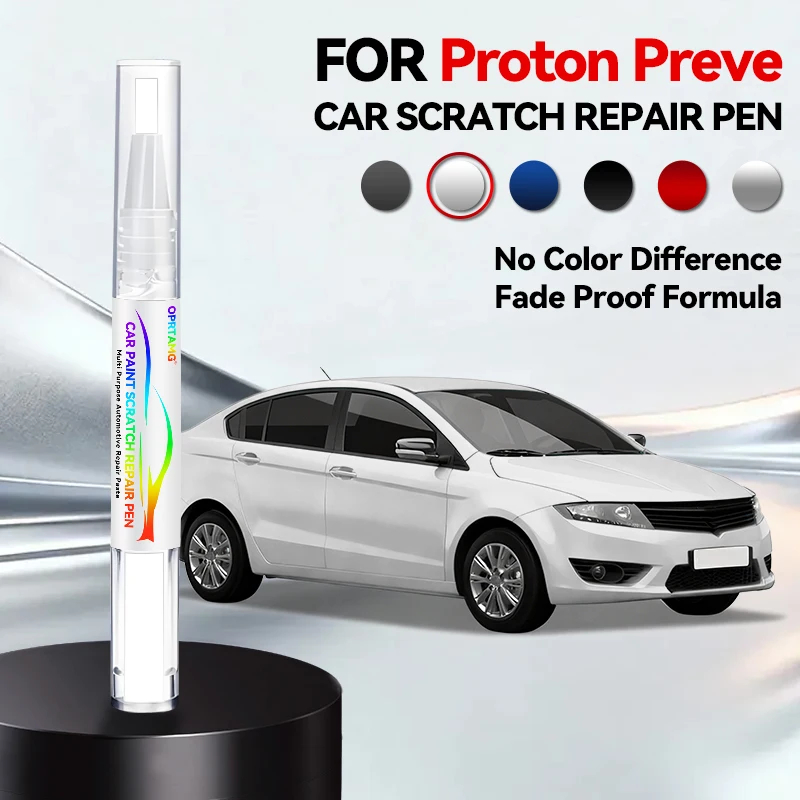 

Карандаш для ремонта автомобильной краски для Proton Preve 2007-2025: аксессуары для устранения царапин, цвета: серый, черный, белый, зеленый, красный