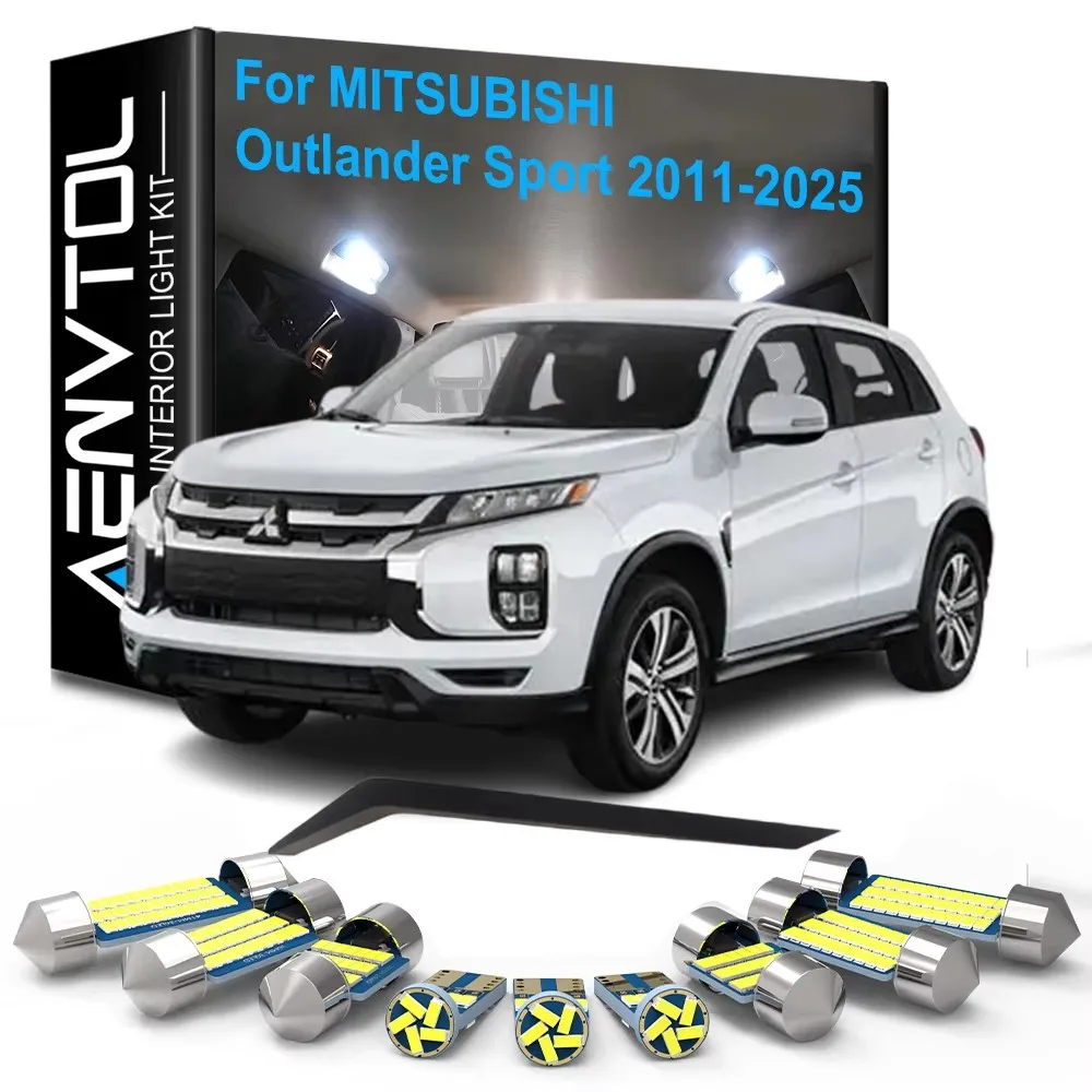 

11pcs LED Interior Lights Canbus For Mitsubishi Outlander Sport 2011-2025 Car Dome Map Reading Trunk Luggage License plate Lamps