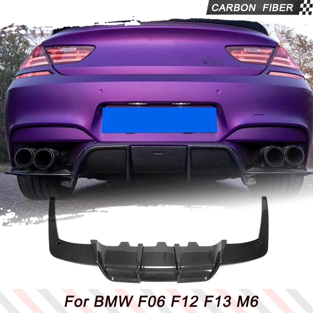 

6 Series Carbon Fiber / FRP Rear Bumper Lip Diffuser Spoiler for BMW F06 F12 F13 M6 M Tech M Sport 2013 - 2016