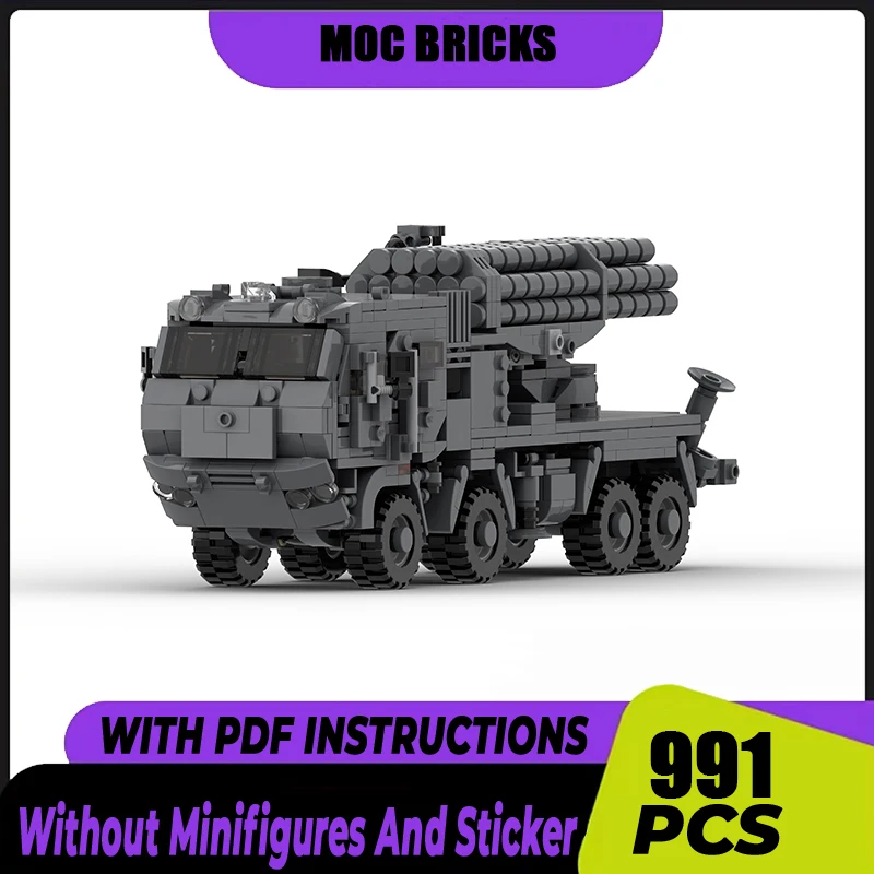 

Модель бронеавтомобиля Moc Building Bricks MLRS Военная модель Trank Технология Модульные блоки Подарки Рождественские наборы Сборка игрушек DlY