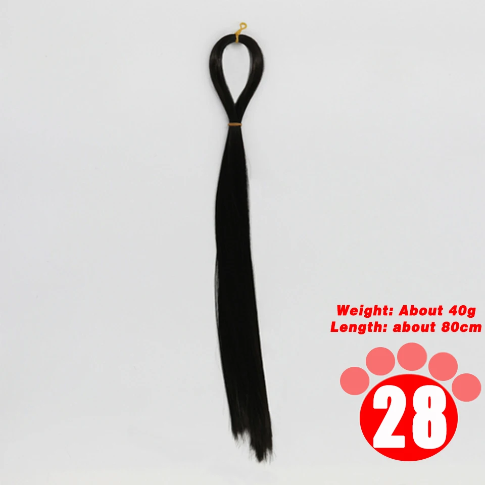 80CM 1/3 1/4 1/6 SD Doll Hair Accessories Salon Ob Heat Resistant Doll Wig Hair Hand Woven Modified DIY Hair Grafting Hair