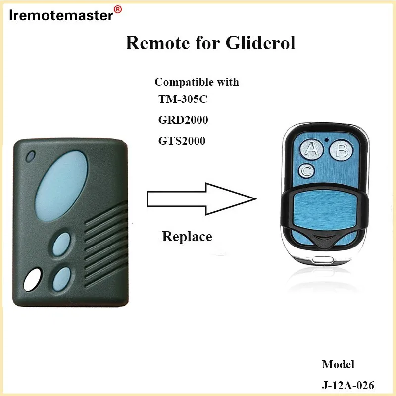 For Gliderol TM305C GRD2000 GTS2000 Garage Door Remote Control 315mhz