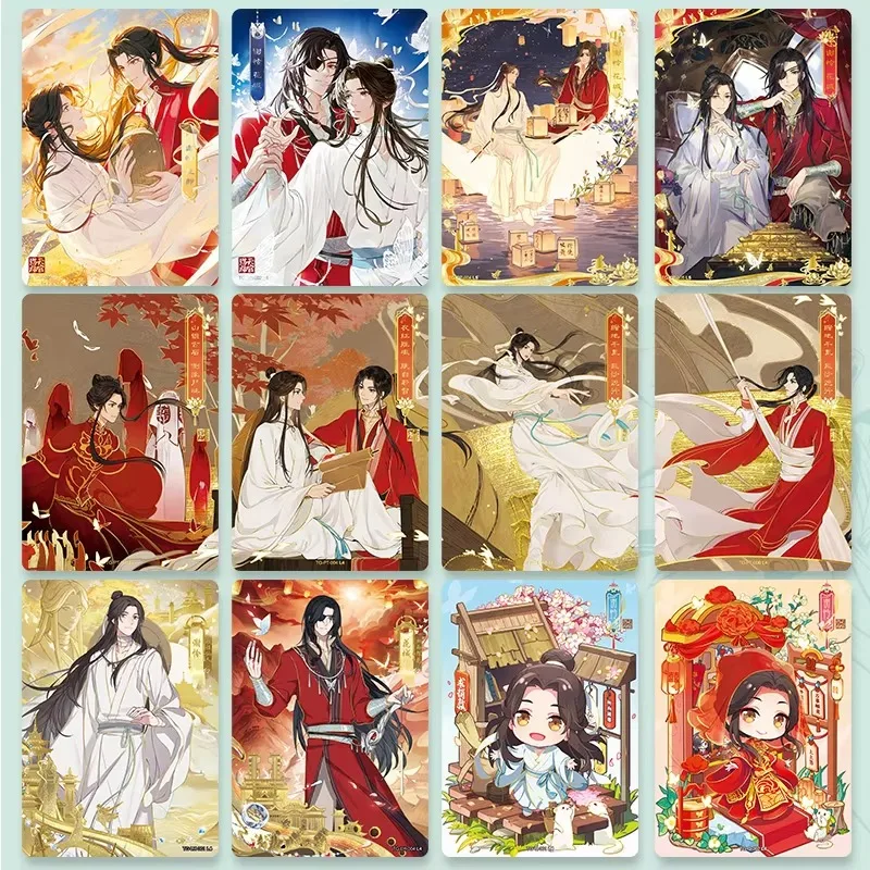 KAYOU Genuine Card Tian Guan CiFu CartoonTaoyuan Thousand Lanterns Hua Cheng Xie Lian Anime Collection Cards Children Toys Gifts